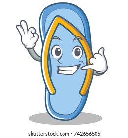Call me flip flops character cartoon