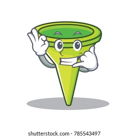 Call me funnel character cartoon style