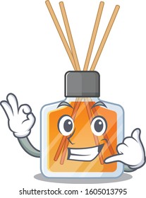 Call me funny air freshener sticks mascot picture style