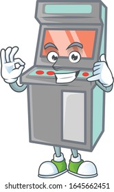 Call me funny arcade game machine mascot picture style