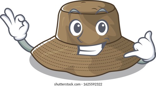 Call me funny bucket hat mascot picture style