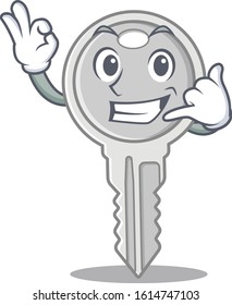 Call me funny key mascot picture style