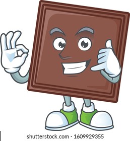 Call me funny one bite chocolate bar mascot picture style