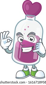 Call me funny purple potion mascot picture style