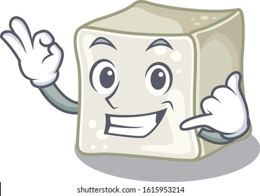 Call me funny sugar cube mascot picture style