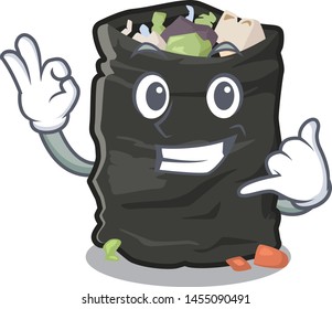 Call me garbage bag behind the character door