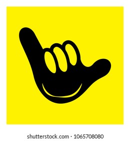 Call Me Hand Iphone Emoji Icon Vector