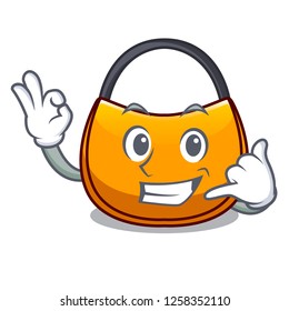Call me hobo bag shape on a cartoon