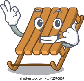 Call me ice sled isolated with the character