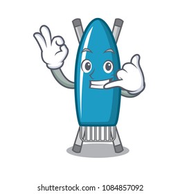 Call me iron board mascot cartoon