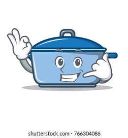 Call me kitchen character cartoon style
