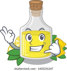 Call me lemon oil poured in cartoon glass