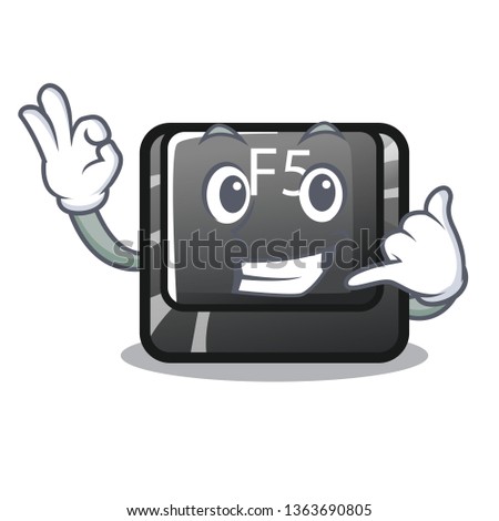 Call me longest F5 button on cartoon keyboard
