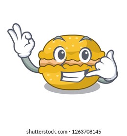 Call me macarons banana in shape a cartoon