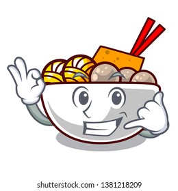 Call me meatballs are served in cartoon bowl