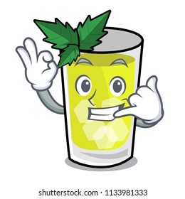Call me mint julep mascot cartoon