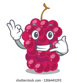 Call me mulbery fruit isolated with the cartoons