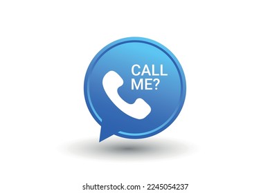 Call me With phone icon Vector Element
