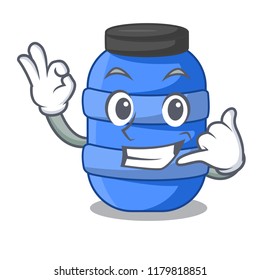 Call me plastic barrel container for fish cartoon