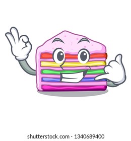 Call me rainbow cake in ice mascot cupboard