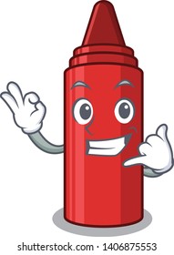 Call me red crayon next to cartoon wallet