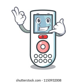 Call me remote control mascot cartoon