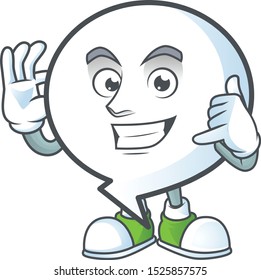 Call me shape circle bubble for text icon.