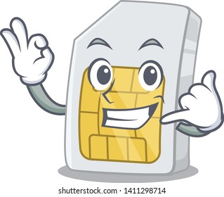 Call me simcard in the a mascot wallet