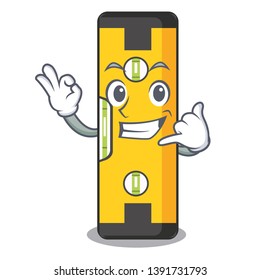 Call me spirit level in a cartoon bag