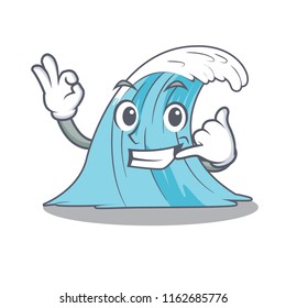 Call me splash surf wave cartoon