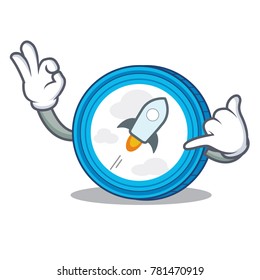 Call me stellar coin character cartoon