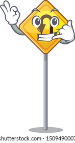 Call me u turn sign isolated the character