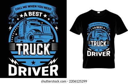 Call Me When You Need A Best Truck Driver.