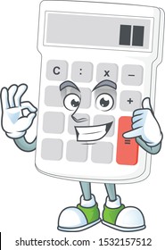 Call me white calculator cartoon