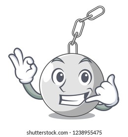 Call me wrecking ball attached character on hitting