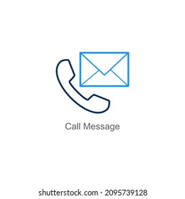 Call Or Message Icon Concept