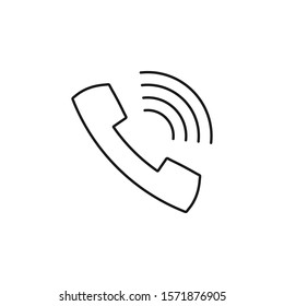 call - minimal line web icon. simple vector illustration. concept for infographic, website or app.