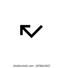 Icono de llamada perdida. Diseño de estilo plano aislado en un fondo blanco. Ilustración del vector