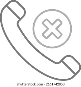 Call Missed vector icon. Can be used for printing, mobile and web applications.