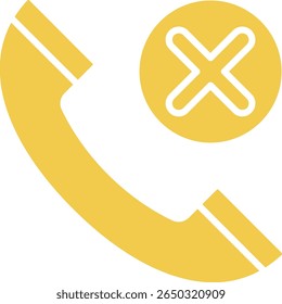 Call Missed vector icon. Can be used for printing, mobile and web applications.