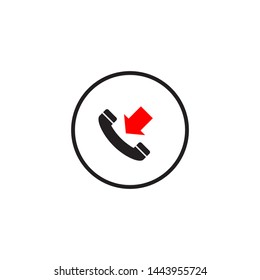 call to mobile phone vector icon