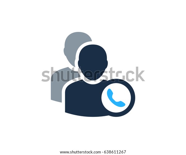 Call Multiple User Icon Logo Design Stock Vector (Royalty Free) 638611267