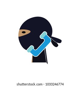 Call Ninja Logo Icon Design