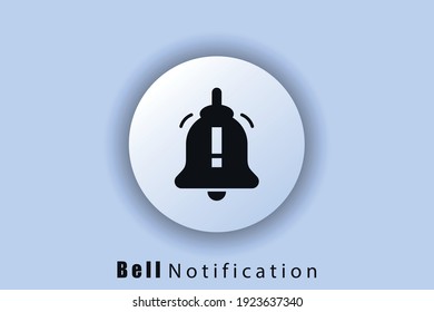 Call notification and sound icons. Notification icon. Alarm bell and alert for smartphone apps. Bell icon for incoming message. Vector EPS10