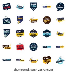 Call Now 25 Eye catching Typographic Banners for boosting phone calls