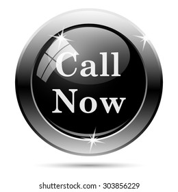 Call now icon. Internet button on white background. EPS10 vector 