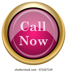 Call now icon. Internet button on white background. EPS10 vector.
