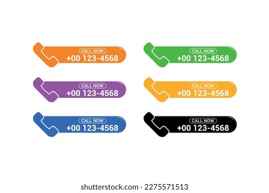 Call Now with call icon vector element design.