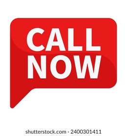 Call Now In Red Rectangle Shape For Customer Service Information Announcement Sign Business Marketing Social Media
