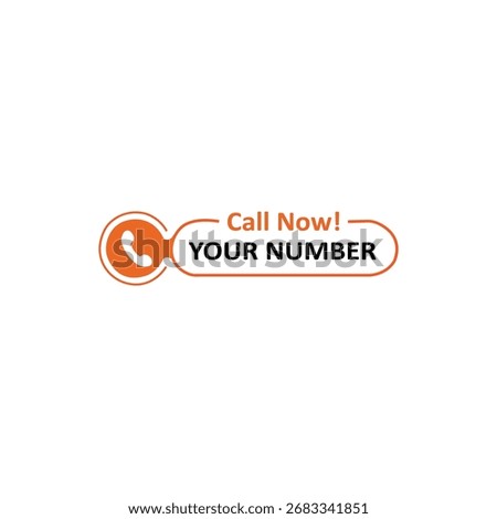 Call Now Vector Design for Marketing, Advertising, and Business Promotions.